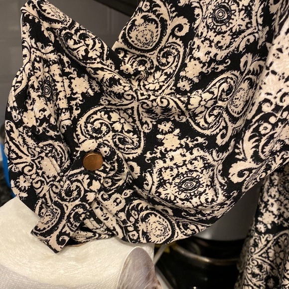 c womens Cato casual stretch 3/4 sleeve pullover plus size top 1X - Picture 2 of 4